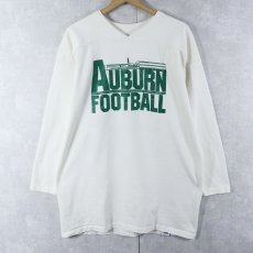 画像1: 80's RUSSELL ATHLETIC USA製 "AUBURN FOOTBALL" プリントフットボールTシャツ XL (1)