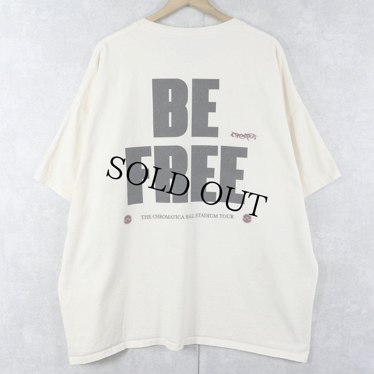 画像2: 2002 LADY GAGA "BE FREE" ミュージシャン ツアープリントTシャツ XXL (2)