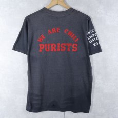 画像2: 80's USA製 "JONATHAN'S TEAM CHILI COOK-OFF 1986" フロッキープリントTシャツ BLACK L (2)
