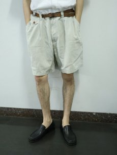 画像2: CASUALS 2タックコットンショーツ W37 (2)