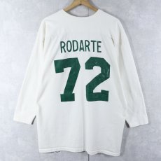 画像2: 80's RUSSELL ATHLETIC USA製 "AUBURN FOOTBALL" プリントフットボールTシャツ XL (2)