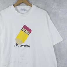 画像1: 90's COMPAQ USA製 コンピューター企業 プリントTシャツ XL (1)