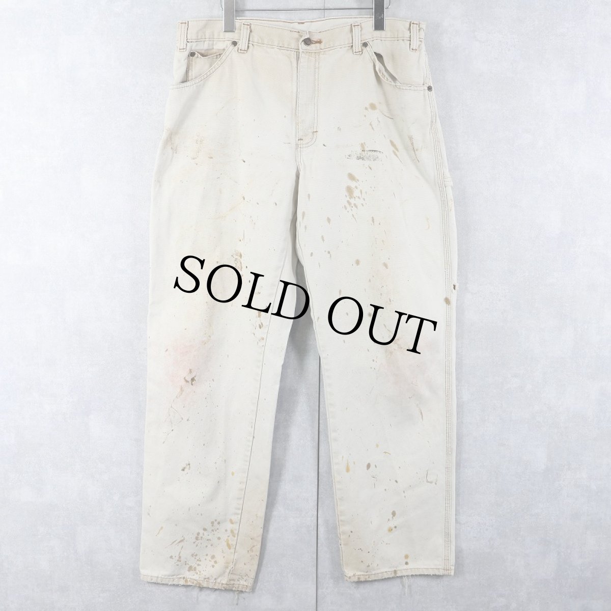 画像1: Dickies ペンキペイント ペインターパンツ W36 (1)