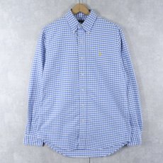 画像1: Ralph Lauren "CUSTOM FIT" ギンガムチェック柄 コットンボタンダウンシャツ S (1)