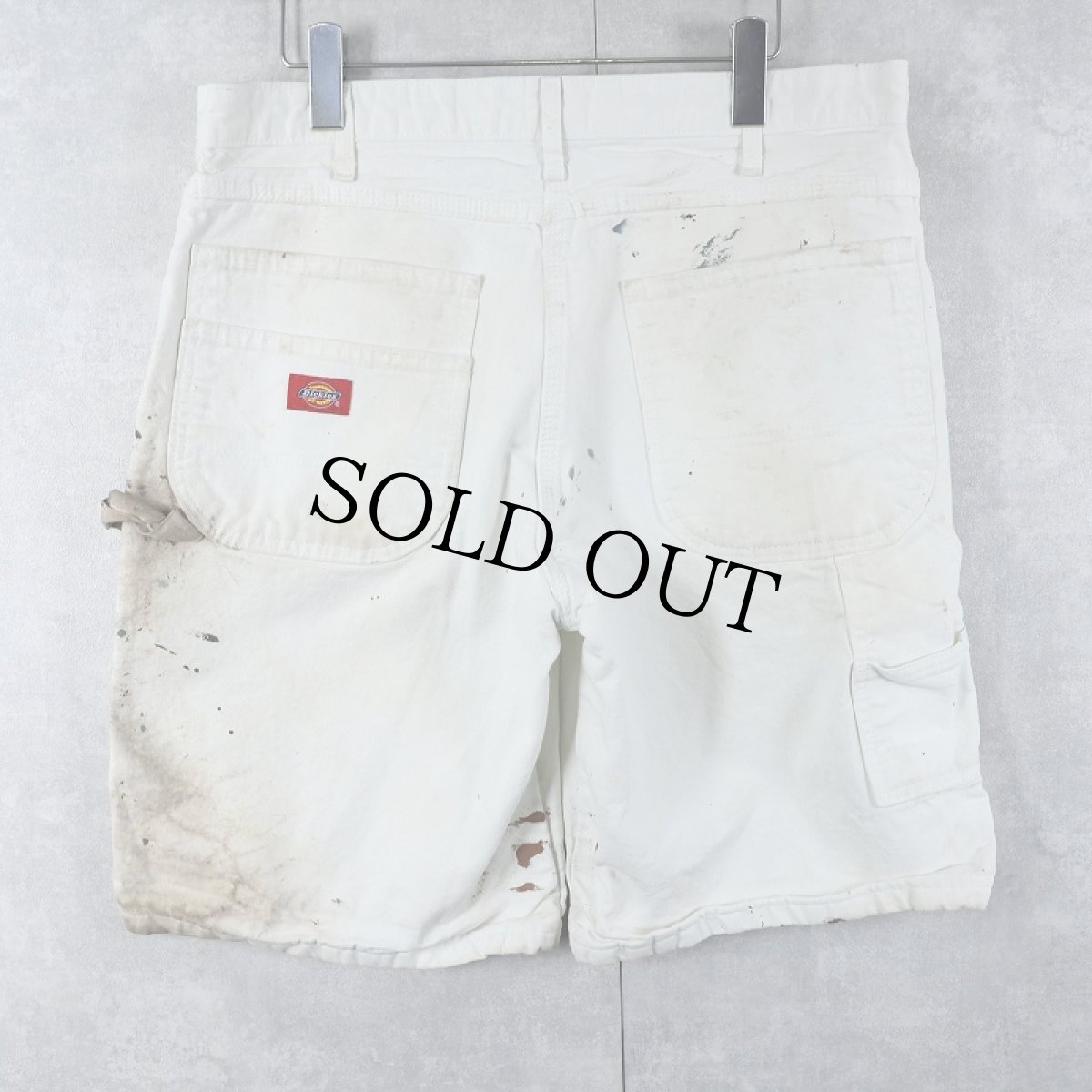 画像2: Dickies ペンキペイント ペインターショーツ W35 (2)