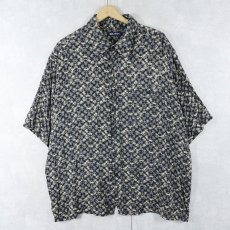画像1: 90〜2000's PURITAN 総柄 レーヨンシャツ XL (1)