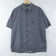 画像1: Calvin Klein Jeans 総柄 コットンシャツ L (1)