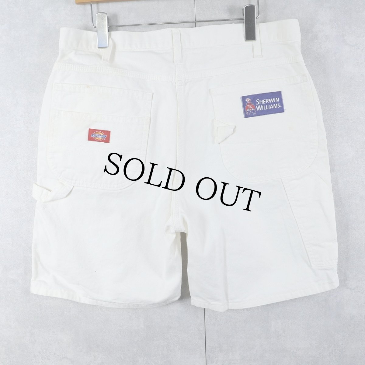 画像2: Dickies × SHERWIN WILLIAMS ペンキペイント ペインターショーツ W35 (2)