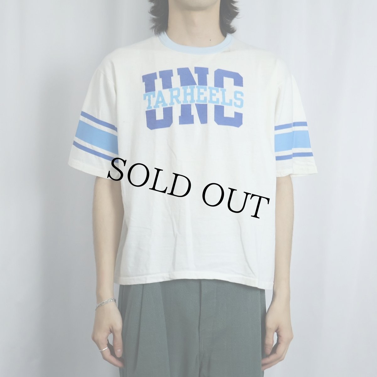 画像2: 80's Velva Sheen "UNC TARHEELS" プリントTシャツ (2)