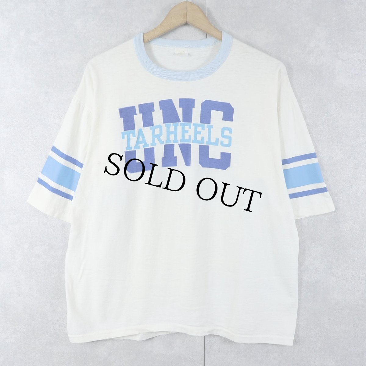 画像1: 80's Velva Sheen "UNC TARHEELS" プリントTシャツ (1)