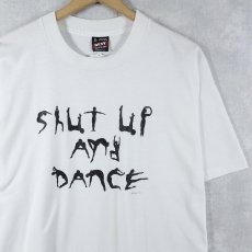 画像1: 90's USA製 "SHUT UP AND DANCE" プリントTシャツ XL (1)