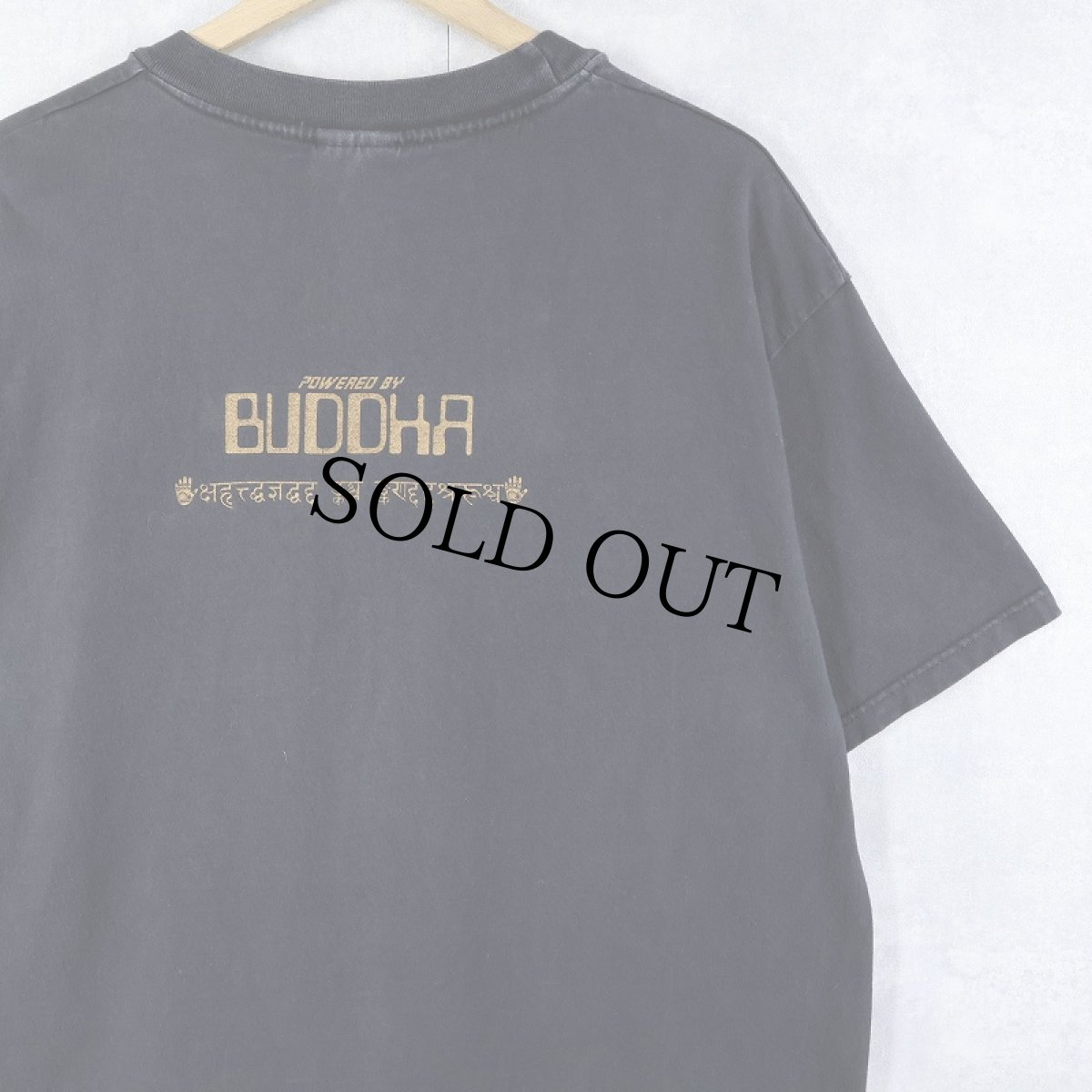 画像2: POWERED BY BUDDHA プリントTシャツ BLACK L (2)