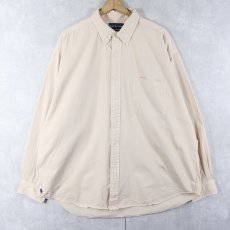 画像1: Ralph Lauren "BIG SHIRT" ロゴ刺繡 コットンボタンダウンシャツ XL (1)