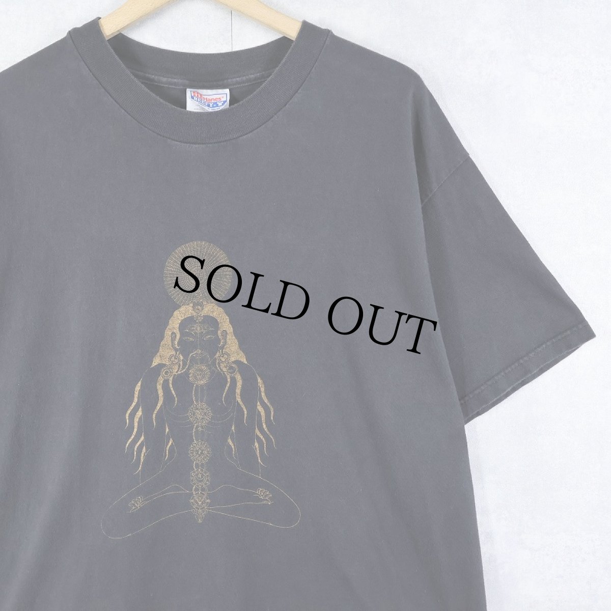 画像1: POWERED BY BUDDHA プリントTシャツ BLACK L (1)