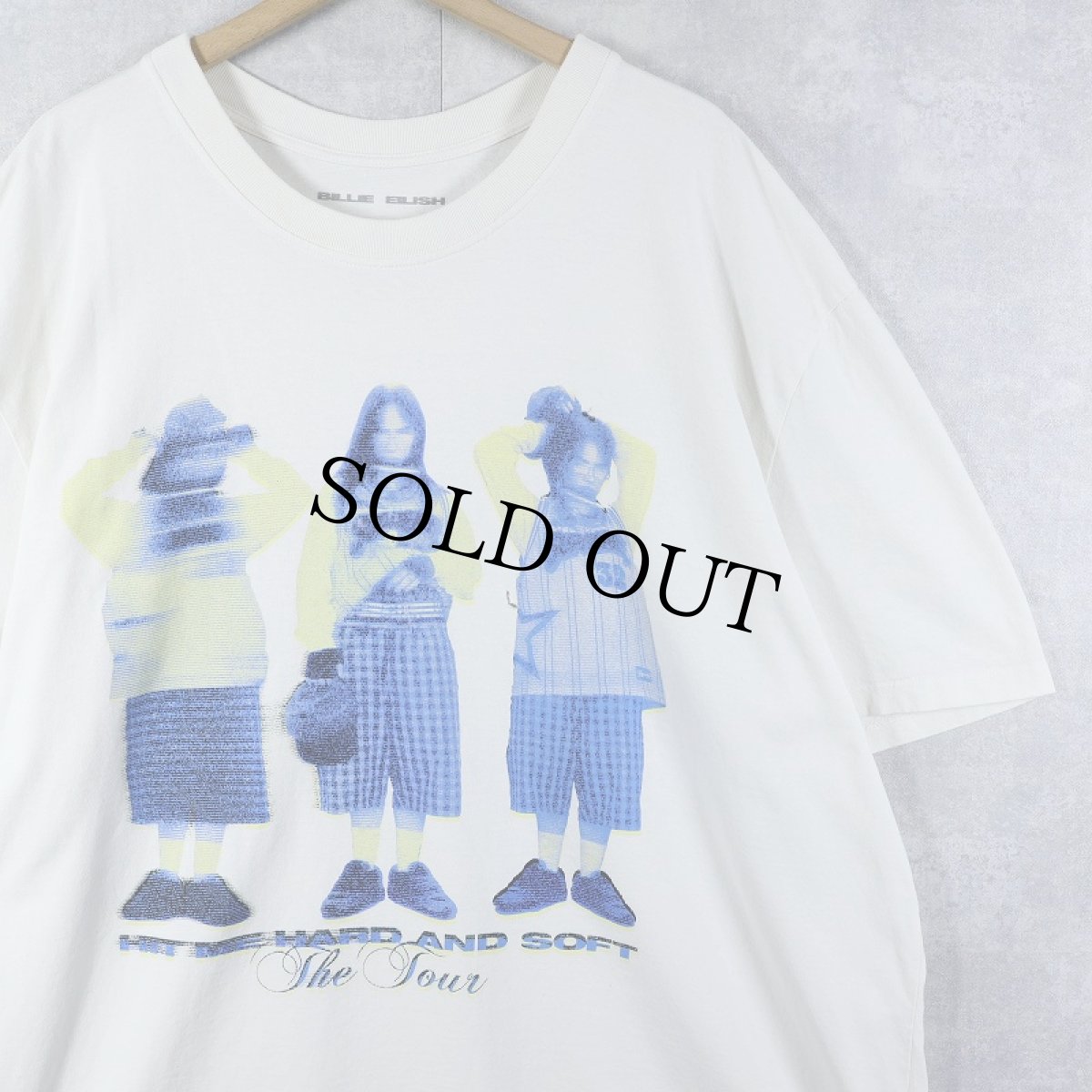 画像1: Billie Eilish "Hit Me Hard And Soft: The Tour" ミュージシャン ツアープリントTシャツ L/XL (1)