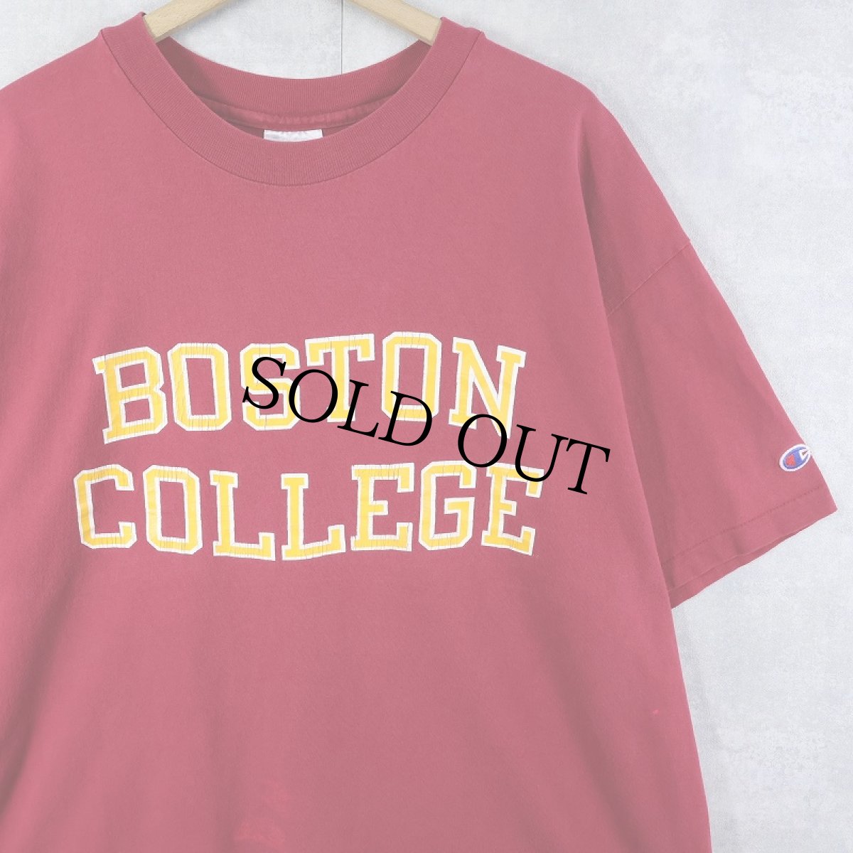 画像1: 90's Champion USA製 "BOSTON COLLEGE" プリントTシャツ XL (1)