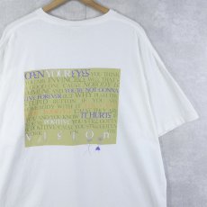画像2: 90's Levi's USA製 "Open Your Eyes..." プリントTシャツ XL (2)