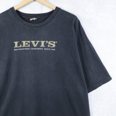 画像1: Levi's RED TAB ロゴプリントTシャツ BLACK XL (1)