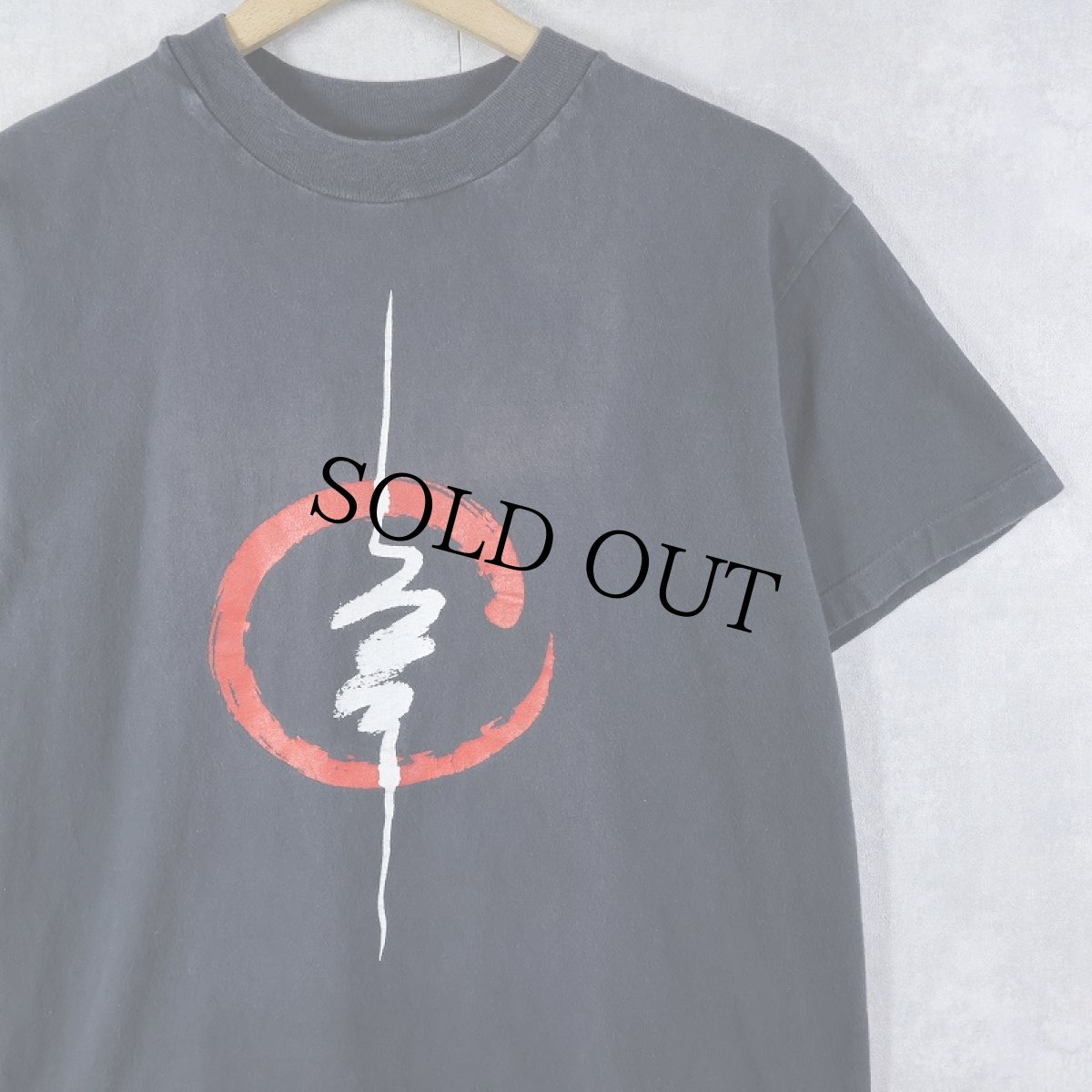 画像1: 80〜90's Andreas Vollenweider USA製 "Dancing with the Lion" ハープ奏者 アルバムプリントTシャツ BLACK M (1)