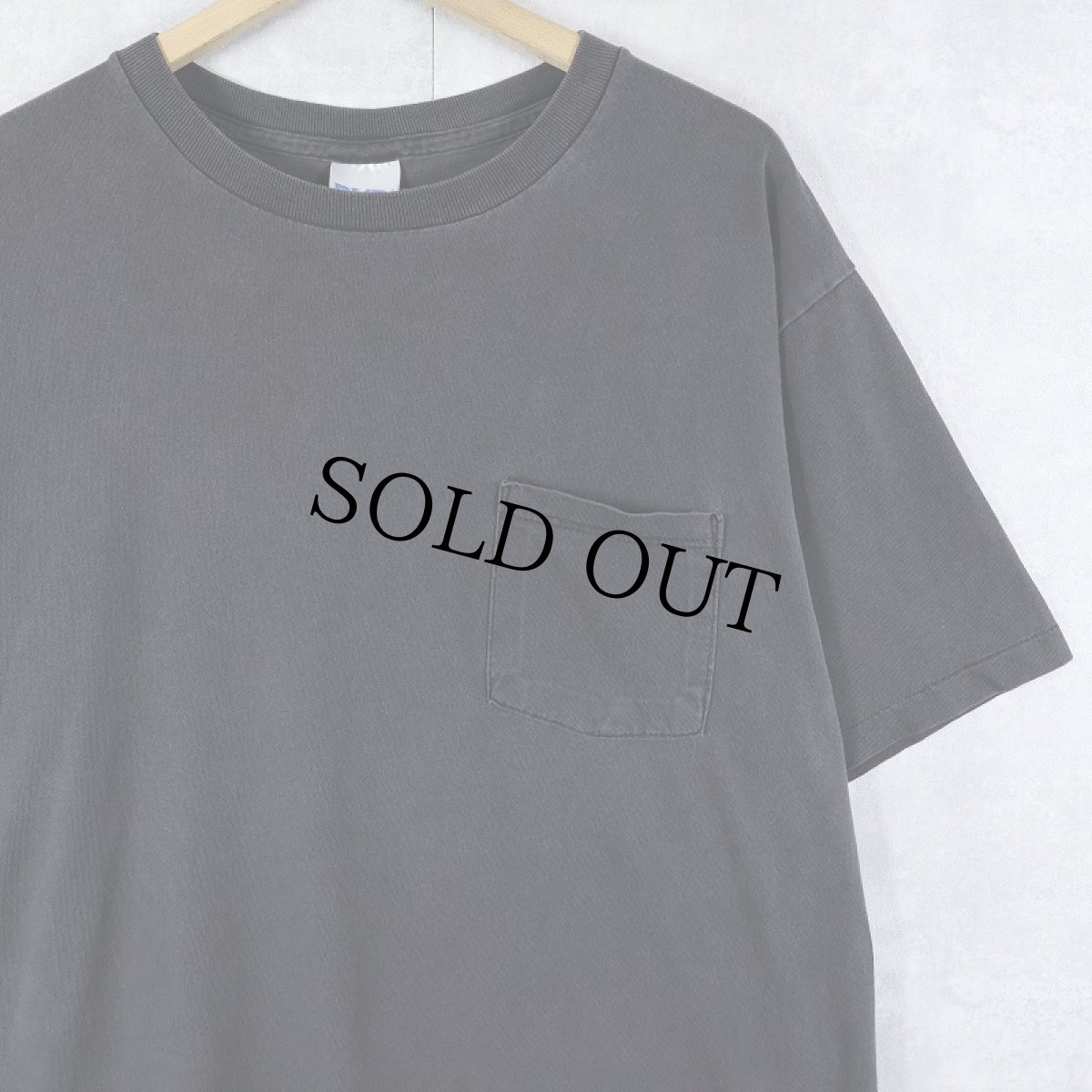 画像1: 90's BVD CANADA製 無地ポケットTシャツ BLACK L (1)