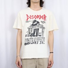 画像2: DISORDER "uck Your Nationality" UKドランクノイズコアバンド プリントTシャツ (2)