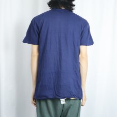 画像4: 〜70's IMP PRINT Sportswear ダブルフェイス リバーシブルTシャツ NAVY XL (4)