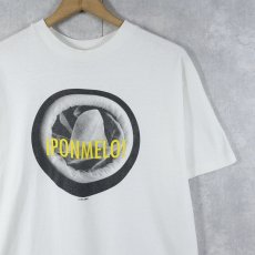 画像1: 90's USA製 "iPONMELO" フォトプリント 啓発メッセージプリントTシャツ L (1)