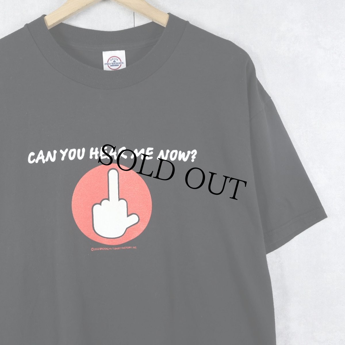 画像1: 2000's "CAN YOU HEAR ME NOW?" プリントTシャツ BLACK L (1)