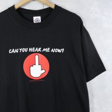 画像1: 2000's "CAN YOU HEAR ME NOW?" プリントTシャツ BLACK L (1)