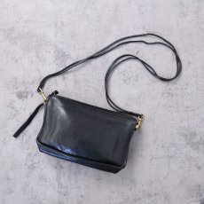 画像1: 70's COACH USA製 レザーショルダーバッグ BLACK (1)