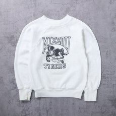 画像1: 80's "MIZZOU TIGERS" プリントラグランスウェット KIDS SIZE (1)