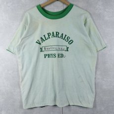 画像2: 80's ARRO USA製 "VALPARAISO PHYS ED." ダブルフェイス リバーシブルTシャツ XL (2)