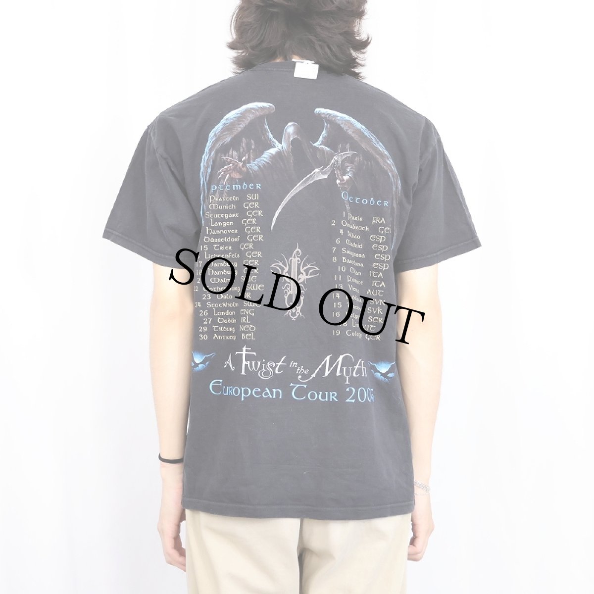 画像4: 2006 Blind Guardian パワーメタル・バンド ツアープリントTシャツ BLACK L (4)