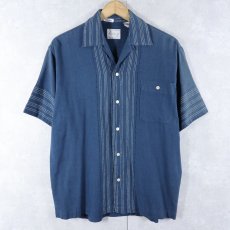 画像1: LEVEL7 コットン×レーヨンシャツ S (1)