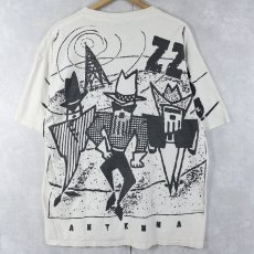 画像2: 90's ZZ Top USA製 "Antenna" スリーピース・ロックバンド 大判プリントTシャツ XL (2)