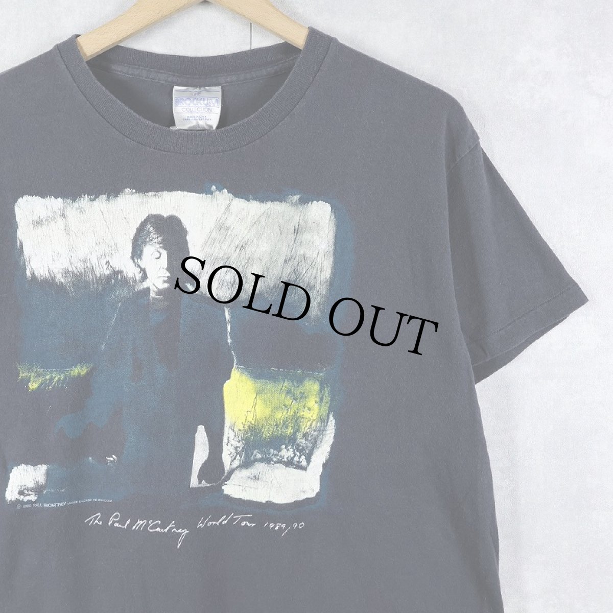 画像1: 90's Paul McCartney USA製 ミュージシャン ツアープリントTシャツ BLACK L (1)