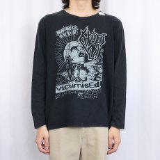 画像2: CHAOS U.K "Burning Britain" ハードコア・パンク・バンド プリントロンT BLACK (2)