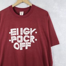画像1: 90's "FUCK OFF" Fワード ギミックプリントTシャツ XXL (1)