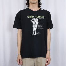 画像2: SORE THROAT "Positive Drinking Attitude" クラストパンクバンド プリントTシャツ BLACK (2)