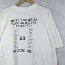画像2: 90's "VARJE DAG FODS EN NY LARARE ANVAND KONDOM" エロプリントTシャツ XL (2)