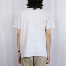 画像3: 80〜90's Champion USA製 青刺繍タグ 中期 ロゴプリントTシャツ L (3)
