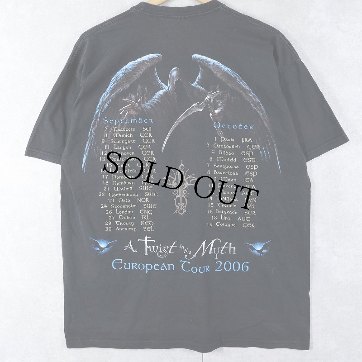 画像2: 2006 Blind Guardian パワーメタル・バンド ツアープリントTシャツ BLACK L (2)