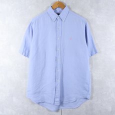 画像1: POLO Ralph Lauren "CLASSIC FIT" リネンボタンダウンシャツ M (1)