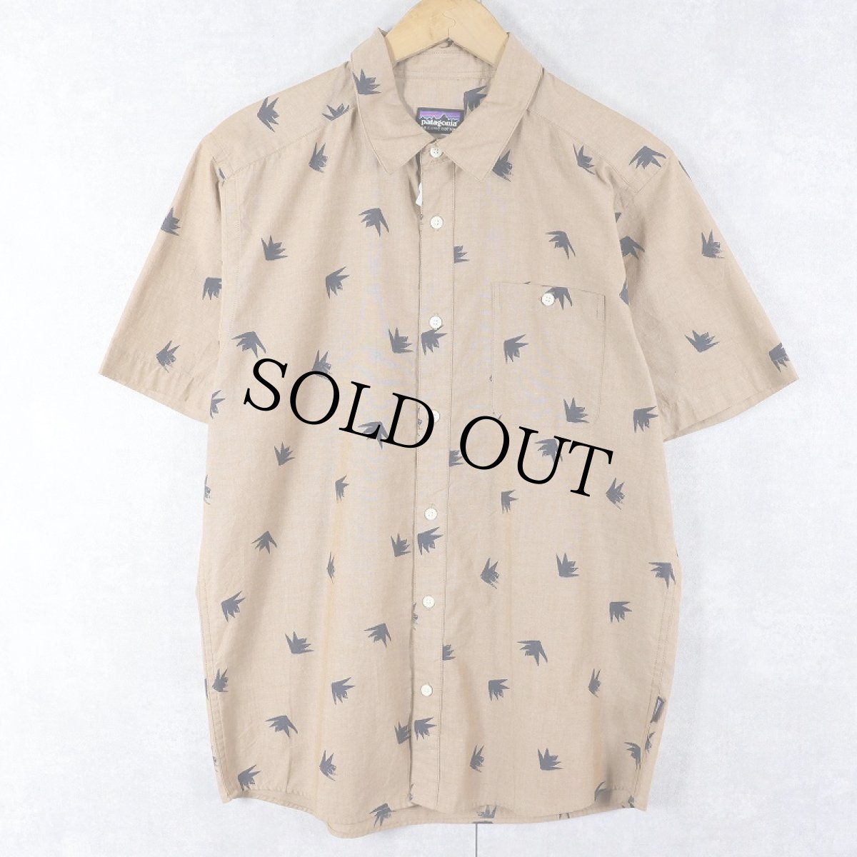 画像1: 2015SS Patagonia "ORGANIC COTTON" コットンアロハシャツ M (1)