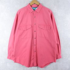 画像1: 90's Patagonia コットンワークシャツ L (1)