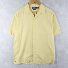 画像1: POLO Ralph Lauren "CALDWELL" コットンオープンカラーシャツ M (1)
