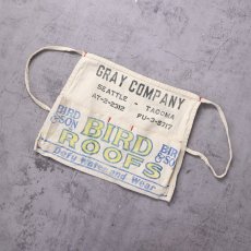 画像1: VINTAGE "BIRD ROOFS" キャンバスツールエプロン (1)