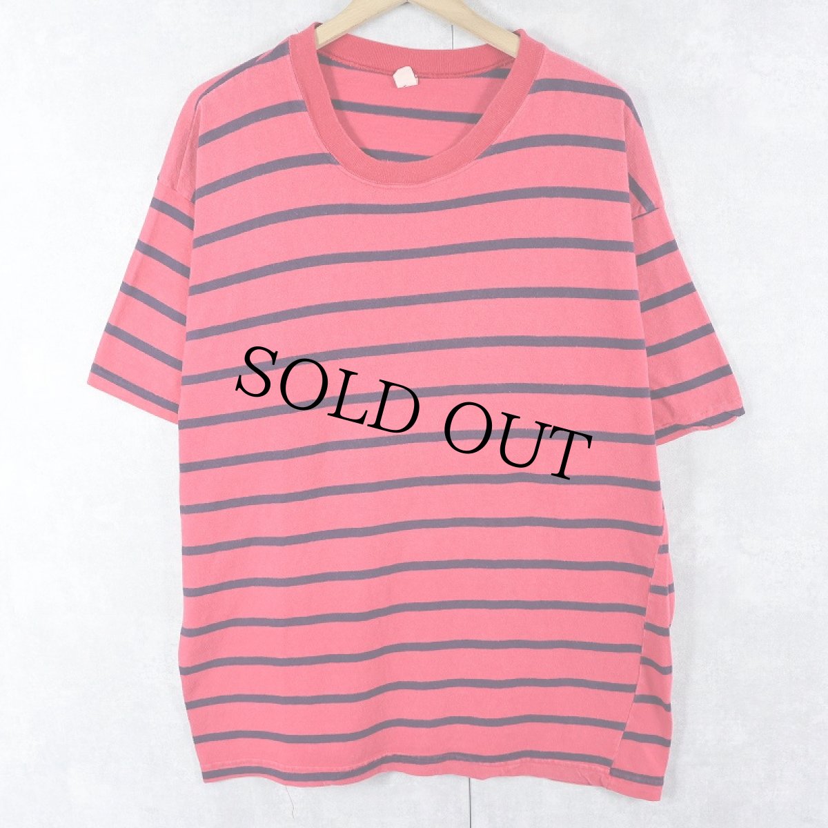 画像1: 80's J.G.N.Y. USA製 ボーダー柄 Tシャツ L (1)
