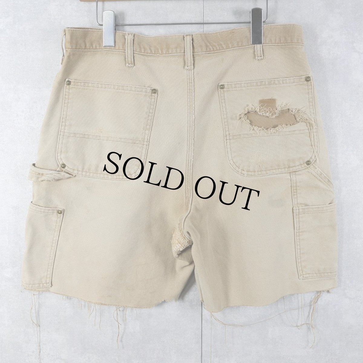 画像2: Carhartt カットオフ ダブルニーダックショーツ W35 (2)
