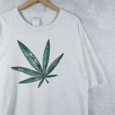 画像1: ガンジャプリントTシャツ XL (1)